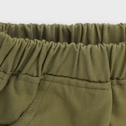 PatPat Boys Cargo Pants with Pocket Cotton Solid Sweatpants Size 5-10
