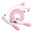 thumbnail image 3 of Digital Jumping Rope,  Skipping Rope Smart Counting with Button Battery for Indoor and Outdoor Sports Pink,Grey, 3 of 8