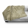thumbnail image 2 of World Map Soft Flannel Fleece Blanket, Historic Atlas Cities Countries Roads Traveling Freedom Journey Exploring Life, Cozy Plush for Indoor and Outdoor Use, 50" x 60", Beige Sepia, by Ambesonne, 2 of 5