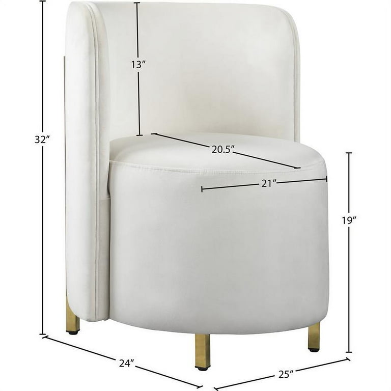 Meridian Furniture Rotunda Velvet Chair Meridian Furniture Rotunda Velvet Chair
