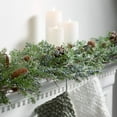 thumbnail image 3 of 72"L Sullivans Artificial Berry Cedar Christmas Garland, Green, 3 of 6