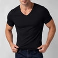 thumbnail image 3 of Agkizg Men Compressions Ice Silk T Shirts, V Neck Short Sleeve Solid Seamless Tops High Stretch Quickly Dry Athletic Tees for Gym Workout Outdoor Running Summer Undershirts, 3 of 6