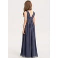 thumbnail image 4 of Drtj Junior Girls Bridesmaid Dress Flower Girl Wedding Party Dresses for Teen Chiffon, 4 of 8