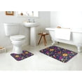 thumbnail image 4 of Honeii Cinco De Mayo Floral Pattern Bathroom Anti-Skid Pad Bathroom Mat Vintage Seamless Pattern Not-Slip Toilet Rug Set, 4 of 6