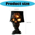 thumbnail image 3 of Energy Efficient Skull Light Resin Skeleton Head Table Lamp with Cable Halloween Decoration For Patios Garden Decoration, 3 of 8