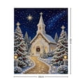 thumbnail image 2 of MM9QWE DIY Christmas Pearl Diamond Painting Kit, 5D Pearl Art Craft for Adults and Beginners, Christmas Church Wall Decor, Holiday Gifts (Church Design), 2 of 6