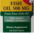 thumbnail image 5 of Major Fish Oil Softgel 500 mg 00904560413 1 Bottle,  130 per Bottle, 5 of 6