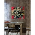 thumbnail image 5 of Marmont Hill "Uncle Sam Smile" by Rick Martin Painting Print on Natural Pine Wood, 5 of 5