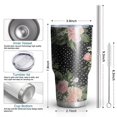 thumbnail image 6 of 30oz Pioneer Flower Tumblers Stainless Steel Tumbler with Lid and Straw,Vacuum Insulated Double Wall Travel Tumbler Cups Mug with Cleaning Brush for Coffee,Tea, 6 of 7