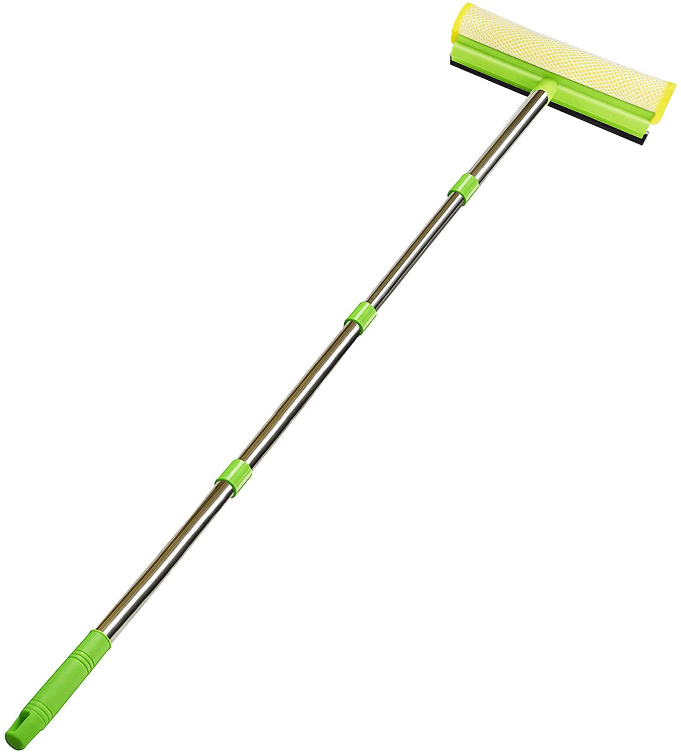 HOMEOFFICE 3.5 M TELESCOPIC SMEAR FREE SQUEEGEE SOFT HEAD WINDOW CLEANING KIT 