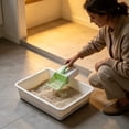 thumbnail image 6 of 3-in-1 Cat Litter Scooper with Waste Station, Built-in Bag Dispenser & Stand, Portable Litter Box Scoop, Lightweight Plastic Litter Sifter Scoop for Cats, 6 of 6