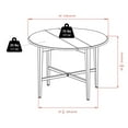 thumbnail image 5 of Hannah Double Drop Leaf Dining Table, Light Oak - 34942, 5 of 5