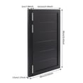 thumbnail image 2 of 23.6" x35.4" Single Swinging Door, Square Cafe Saloon Swing Door with 3 Hinges,1.37in Thick Solid Wood Partition Door for Hallway Kitchen Bar Shop (Black), 2 of 25