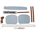 thumbnail image 1 of DIY Crochet Bag HandMade Fashionable Style Wear Resistant Blue PU Handbags for Girl, 1 of 4