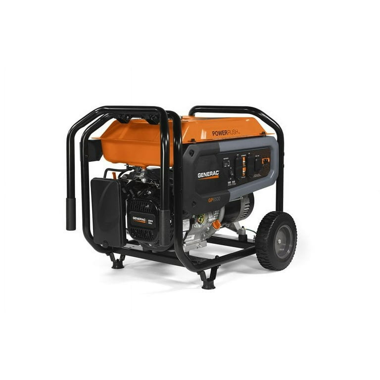 GENERAC 7681 6500 Watt GP Portable Generator, 7.0 gal, Gasoline GENERAC 7681 6500 Watt GP Portable Generator, 7.0 gal, Gasoline