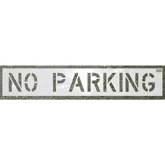 C.H. Hanson Stencil,No Parking,10 x 36 In. 70000