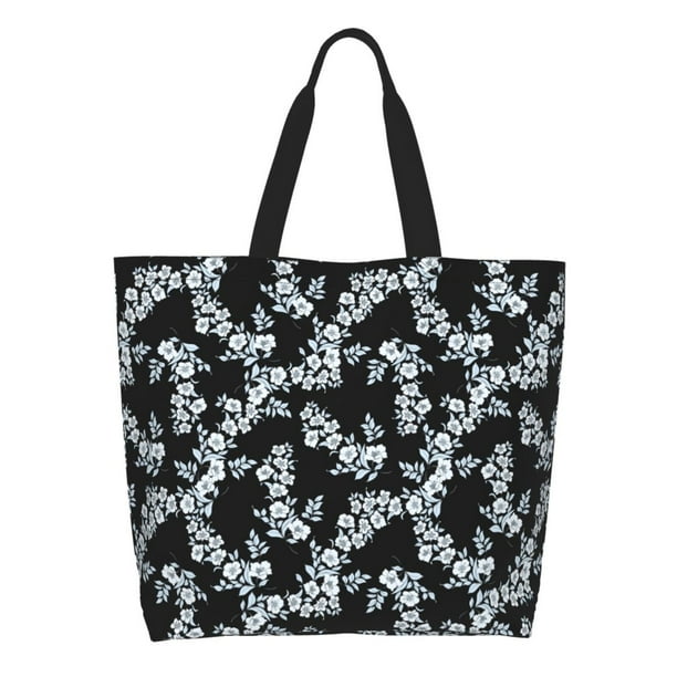 Easygdp Flower Bolsas Tote para Mujer, Bolsos de Hombro para Viaje, Bolsos de Mano de Gran Capacidad para Compras y Trabajo