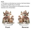 thumbnail image 6 of Mother's Day Table Top Decorations Craft, Home Decor for Living Room Desktop Ornament for Office, Cute Cow Acrylic Ornament 2D Flat, Holiday Gifts for Mother(1PC), 6 of 6