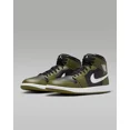 thumbnail image 3 of N I-K-E A i r-Jor-dan 1 Mid Sneakers Shoes Black/Medium Olive/Sail DQ8426-092 US 7-12, 3 of 6