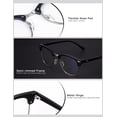 thumbnail image 2 of Blue Light Glasses for Women and Men,Advanced Computer Glasses,Gaming Glasses, Semi Rimless Glasses, 2 of 5