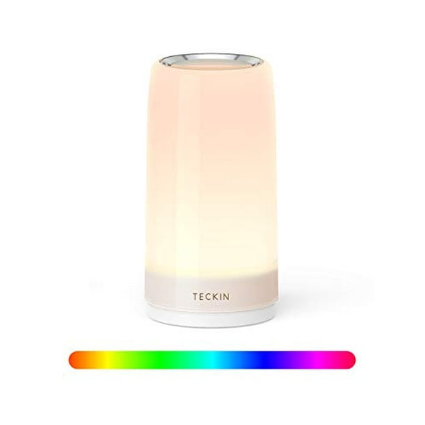 Table Lamp Led Touch Bedside Nightstand Night Lights Teckin Desk Lamps Dimmable 2800k 3100k Warm White Light Color Changing Rgb For Bedrooms Living Rooms And Office Com Table Lamp Led Touch Bedside, Teckin Touch Control Under Cabinet Lighting