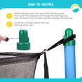 thumbnail image 5 of SkyBound Bolted-Style Trampoline Pole Caps, Trampoline Safety Net Pole-Top Holders, 1.26 Inches, Set of 6 (Green), 5 of 7