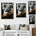 thumbnail image 4 of Designart "Serene Moments with Koalas" Animals Floater Framed Canvas Print, 4 of 7
