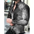 thumbnail image 1 of Camisa de manga larga con estampado de cielo estrellado para hombre Diseño de moda Camisas de manga larga de lujo para hombre Camisas con solapa con botones para las cuatro estaciones, 1 of 6