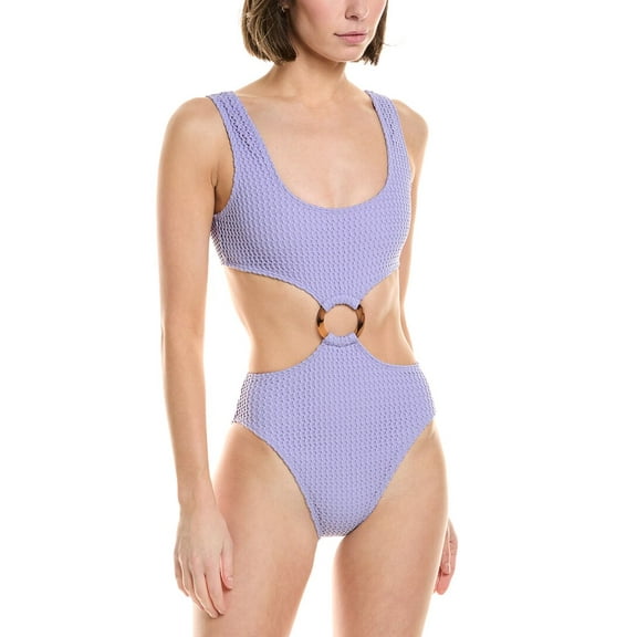 Montce womens Crocheted Ky One-Piece, l, Purple