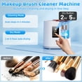 thumbnail image 3 of INSMART Makeup Brush Cleaner , 3 IN 1 Makeup Brush Cleaner Machine with Dual-Direction Cleaning, 2H/5H Dryer Timer, Detachable Wash Tank, Touch Control, and 5-Min Quick Wash, 3 of 9