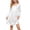 White, variant on Girls Satin Nightgown Long Sleeve Ruffle Cuff Crewneck Dress Kids Casual Comfy Loose Outfits for Lounge Wear Pink 01 9-10 Years