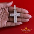 thumbnail image 5 of King of Bling's Cross Pendant for Men's 7.50ct VVS D Clr Bagutte Moissanite 925 Yellow Silver, 5 of 12