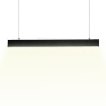 47 Inch Linear Pendant Light,4000K Natural White LED Linear Hanging Lamp,Modern Minimalist Lighting for Office/Conference Room,Kitchen Island,Gym, Dining Room