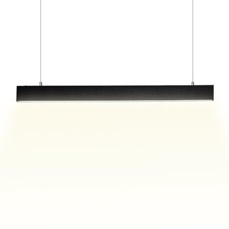 47 Inch Linear Pendant Light,4000K Natural White LED Linear Hanging Lamp,Modern Minimalist Lighting for Office/Conference Room,Kitchen Island,Gym, Dining Room