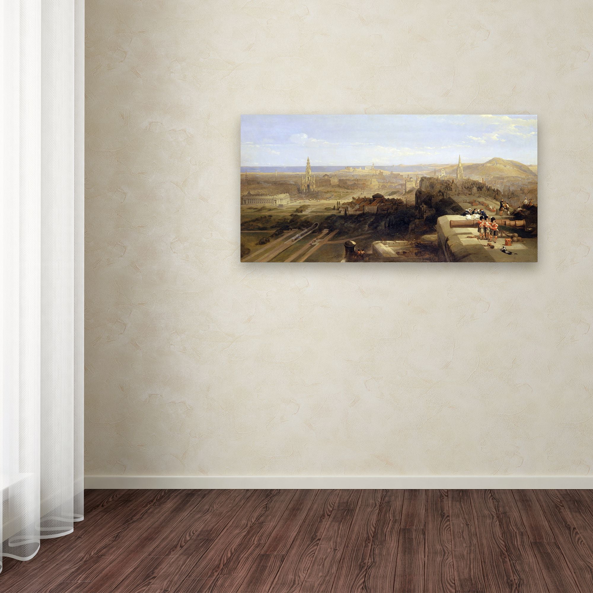 David Roberts 'Edinburgh From The Castle' Canvas Art