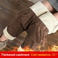 thumbnail image 2 of Pantalones De Mujer De Moda Pantalones Elásticos De Pana Cintura Alta Rectos L Marrón Sunnimix pantalones casuales altos, 2 of 8