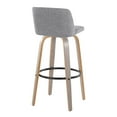 thumbnail image 6 of Toriano 30" Fixed-Height Bar Stool, Bar Chairs, Swivel Bar Stools, Bar Stools Set of 2, 6 of 6
