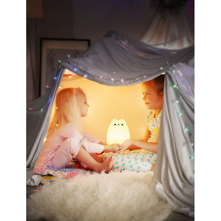 Child Night Light, Baby Night Light with USB Rechargeable Touch Control,  Portable Timer Night Light, 7 Colors Silicone Lamp, Luminous Gift, Light  Atmosphere, Indoor Lighting