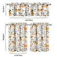 thumbnail image 6 of Dog Print Kitchen Curtains 36 Inch Short - 3 Panel Set, Cute Puppy & Floral Design, Rod Pocket Pet Lover Curtains 100% Polyester, Paw & Bone Pattern for Kitchen, Living Room, Bedroom, Easy Wash, 6 of 6