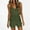 1571#Army Green, variant on Rompers for Women Solid Sleeveless Cami Tie Waist Casual Summer Jumpsuit with Pockets