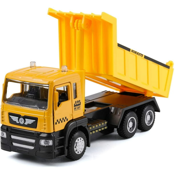 Kids Truck Toy with Hook and Car Transport Truck Crane Toy with Light&Sound  for Boys and Girls