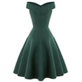thumbnail image 4 of 2025 Robe de Boîte de Nuit Vintage pour Femmes à Pois, Sans Manches, à une Épaule, Robe de Soirée Vintage à Queue, 4 of 7