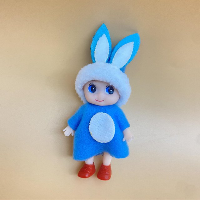 Mini conejito de Pascua para muñeca, decoración de elfo en miniatura, accesorios de regalo para recién nacido, disfraz, muñecos de peluche para el día de Pascua