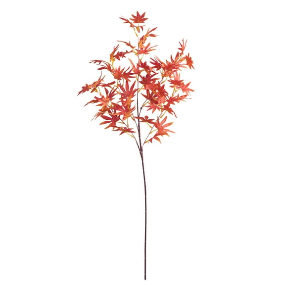 Mainstays 32-Inch Indoor Orange Maple Leaf Artificial Stem