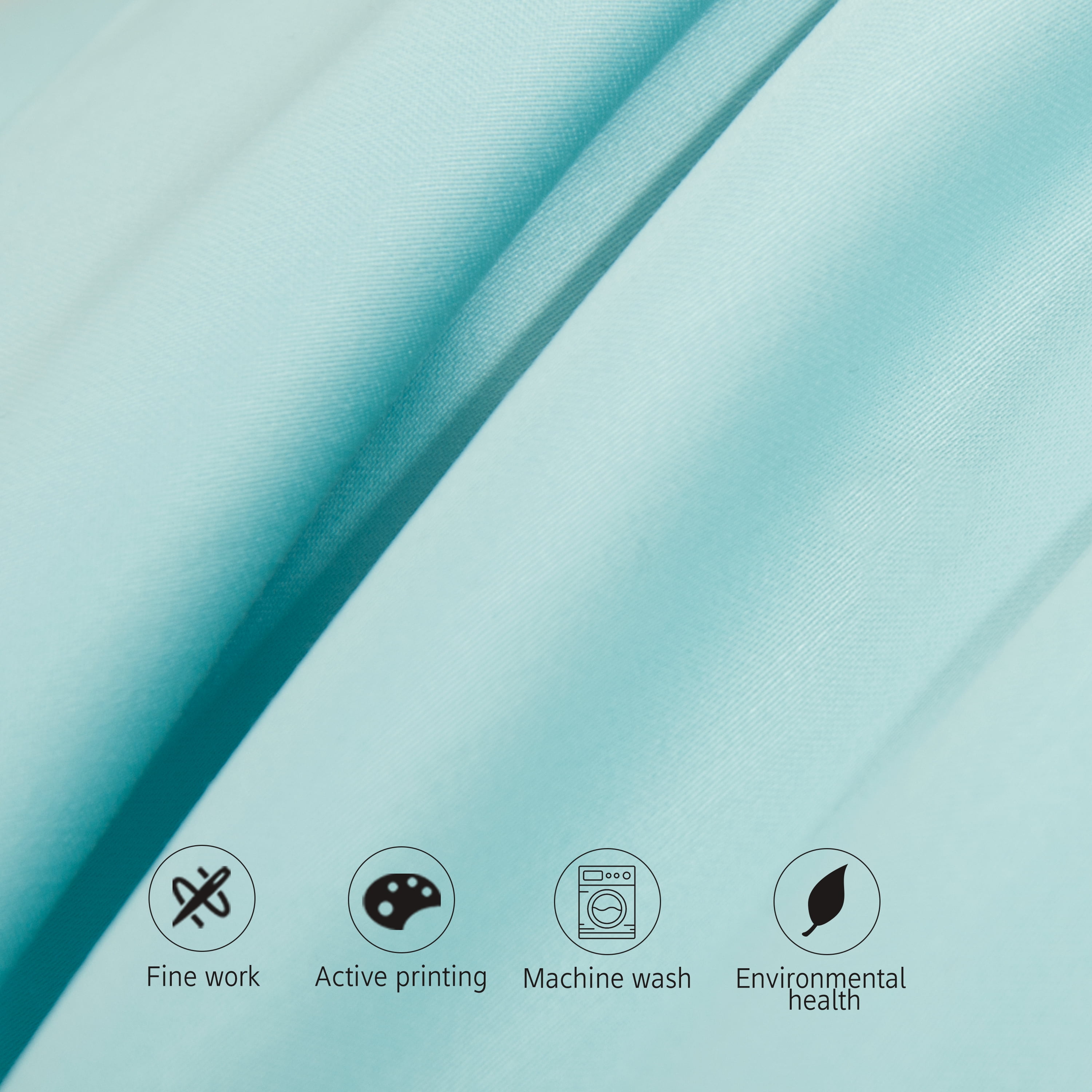 NTBAY 2 Pack 100% Egyptian Cotton Body Pillowcase with Envelope Closure,Soft and Easy Care Long Body Pillow Cover, 20" x 54", Aqua Blue