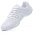 thumbnail image 5 of DADAWEN White Cheerleading Shoes for Women Athletic Sport Training Competition Sneakers 6 US, 5 of 7