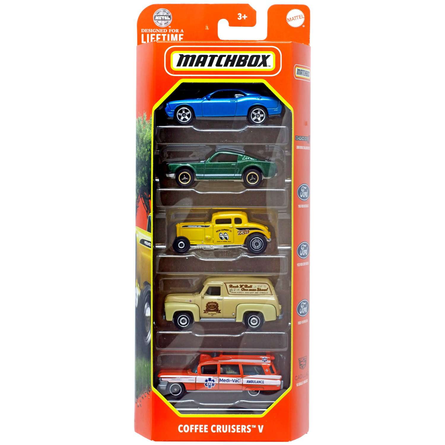 Matchbox MBX Road Cruisers Diecast Vehicle 5-Pack - Walmart.com