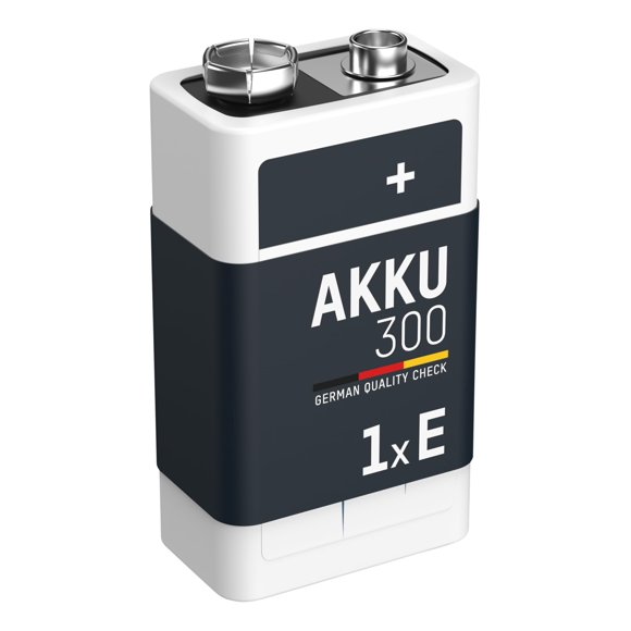 Ansmann 9V 300 mah Rechargeable Batteries