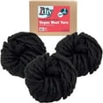 thumbnail image 5 of iDIY Chunky Vegan Wool Yarn 3 Pack (37 Yards Each Skein) -Black- Fluffy Warm Thick Yarn Perfect for Soft Throw, Baby Blankets, Cozy Homemade Gifts, Arm Knitting, Crocheting, DIY Crafts & Art Projects, 5 of 5