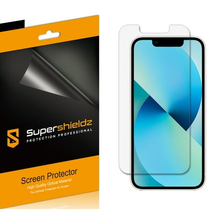 [6-Pack] Supershieldz for Apple iPhone 13 Mini (5.4 inch) Screen Protector, Anti-Bubble High Definition (HD) Clear Shield